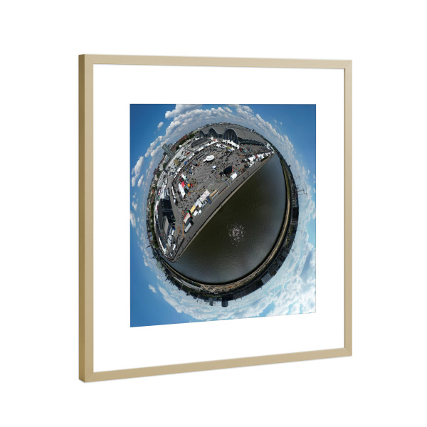 Poster mit Rahmen Gold "Hamburg Oberhafen+Großmarkt" artboxONE - Städte,Städte / Hamburg,Reise,Architektur,Reise / Länder