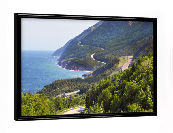 Poster mit schwarzem Rahmen "Der Cabot Trail, Kanada" artboxONE - Natur,Reise,Reise / Strand und Meer,Reise / Länder