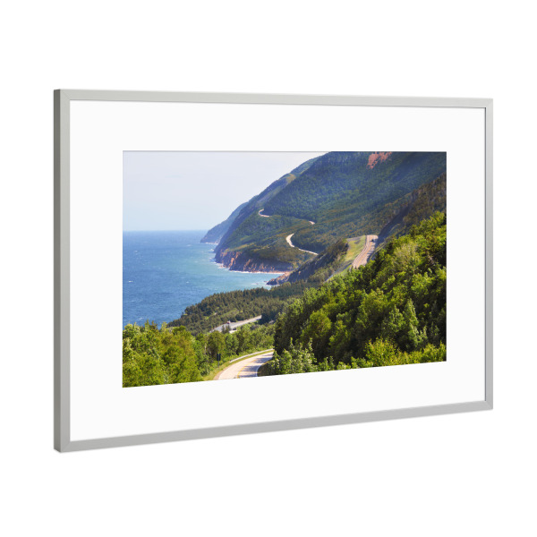 Poster mit Rahmen Silber "Der Cabot Trail, Kanada" artboxONE - Natur,Reise,Reise / Strand und Meer,Reise / Länder