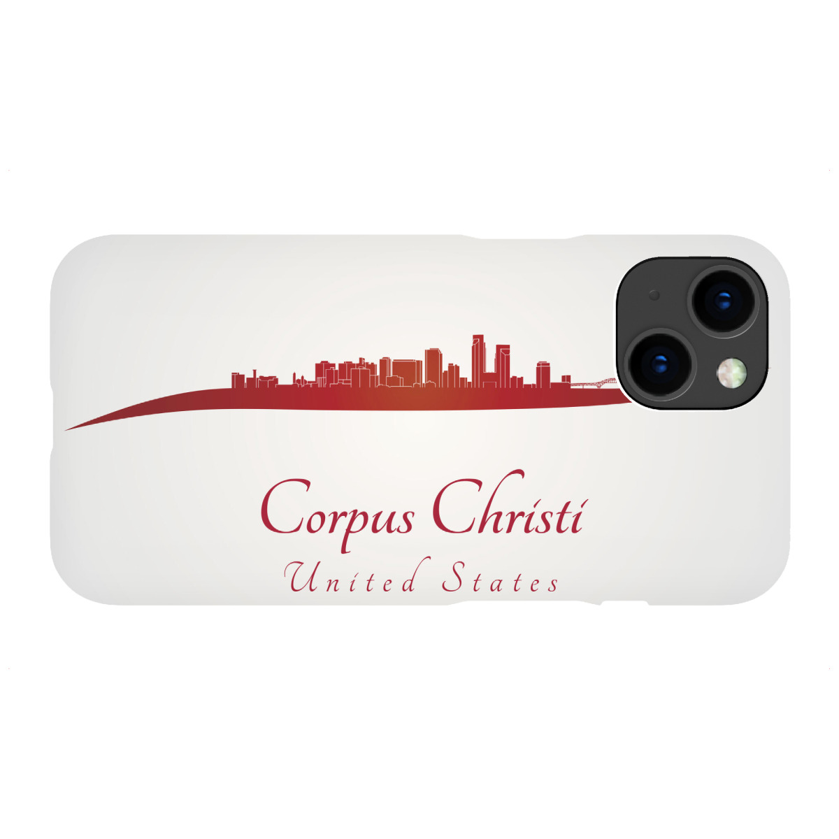 "Corpus Christi-Skyline in Rot"für iPhone - Premium-Case Handyhülle artboxONE