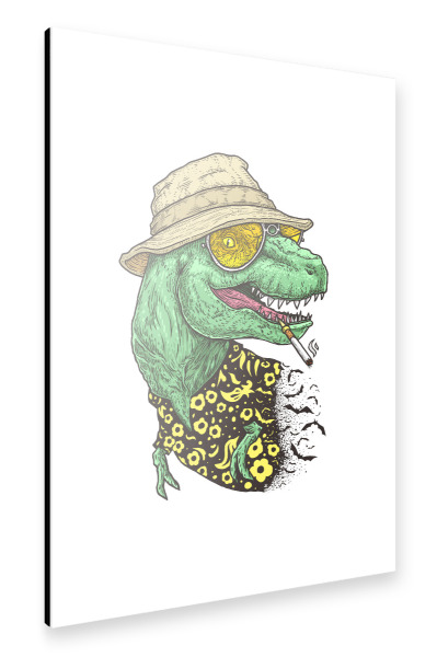 Alu-Dibond "T-rex Duke" 30x20 cm artboxONE
