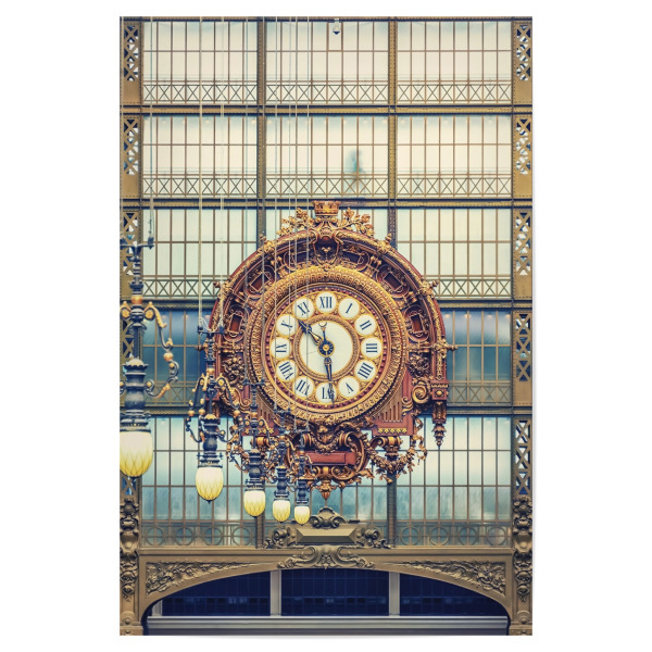 Poster "Die Uhr" artboxONE - Städte,Reise,Architektur,Städte / Paris,Reise / Länder