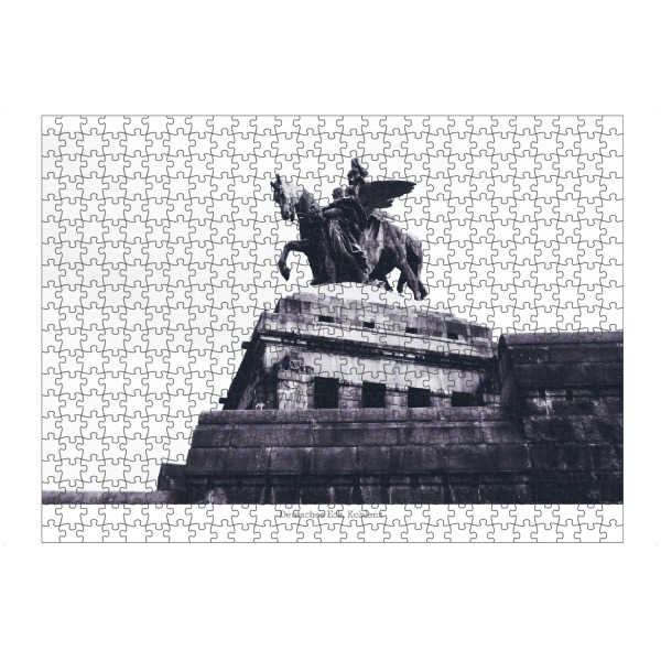 Puzzle Ravensburger "Deutsches Eck in Koblenz" artboxONE - Städte,Reise,Schwarzweiß,Architektur,Reise / Länder
