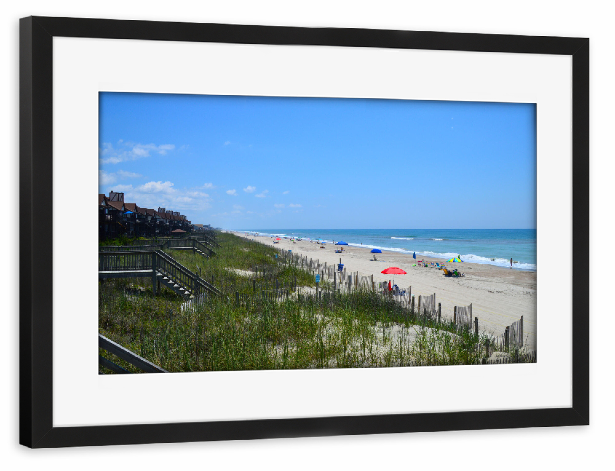 Poster mit Rahmen schwarz "Die Outer Banks in Noth Carolina" artboxONE - Reise,Reise / Strand und Meer,Reise / Länder