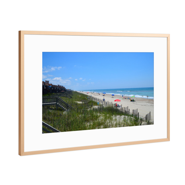 Poster mit Rahmen Kupfer "Die Outer Banks in Noth Carolina" artboxONE - Reise,Reise / Strand und Meer,Reise / Länder