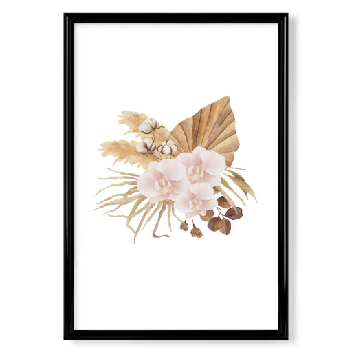 Aquarell Boho Blumenstrauß