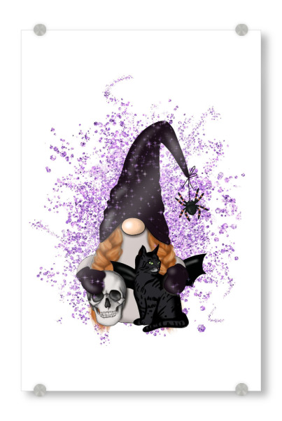 Acrylglasbild "Halloween-Mädchenzwerg" artboxONE - Festivals,Halloween