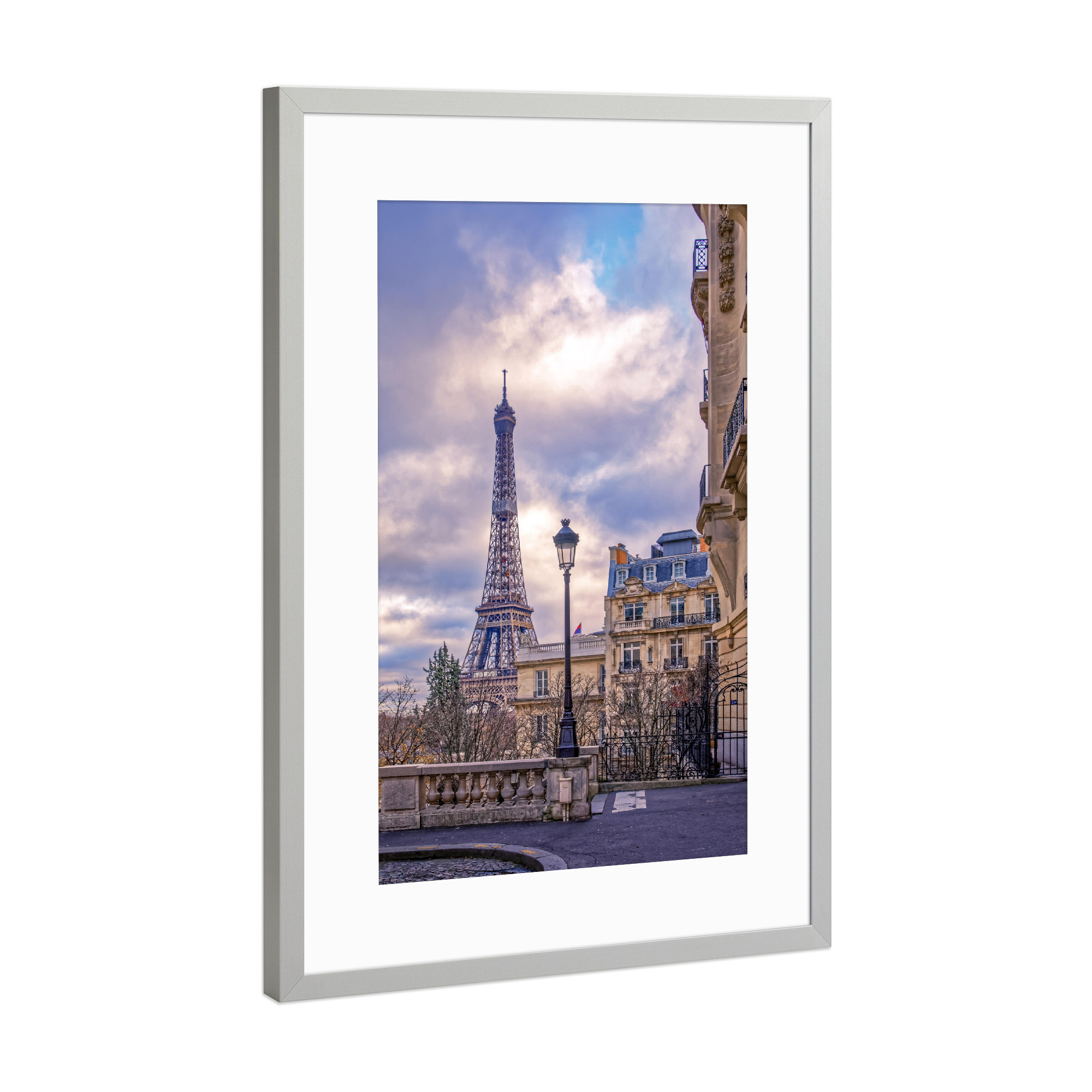 Poster mit Rahmen Silber "Passy" artboxONE - Städte,Reise,Architektur,Städte / Paris,Reise / Länder