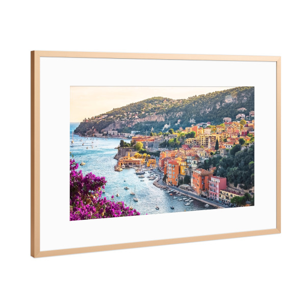 Poster mit Rahmen Kupfer "Das Süddorf" artboxONE - Natur,Reise,Architektur,Reise / Strand und Meer,Reise / Länder