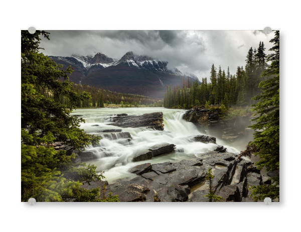 Acrylglasbild "Athabasca Wasserfälle in Kanada" artboxONE - Natur,Reise / Länder
