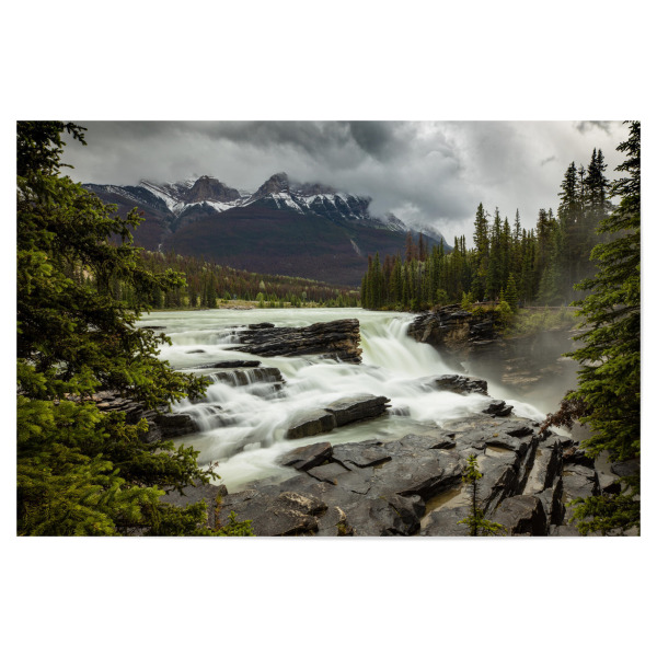 Poster "Athabasca Wasserfälle in Kanada" artboxONE - Natur,Reise / Länder