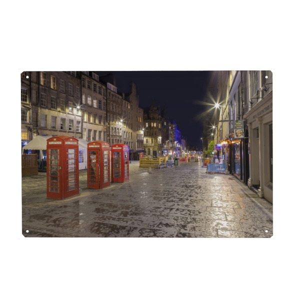 Holzbild "Royal Mile in Edinburgh" artboxONE - Städte,Architektur