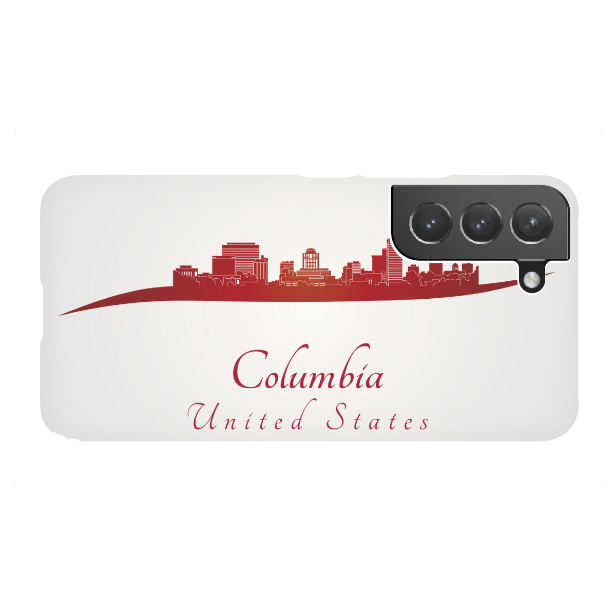 Samsung Galaxy "Kolumbien-Skyline in Rot" Premium-Case Handyhülle artboxONE
