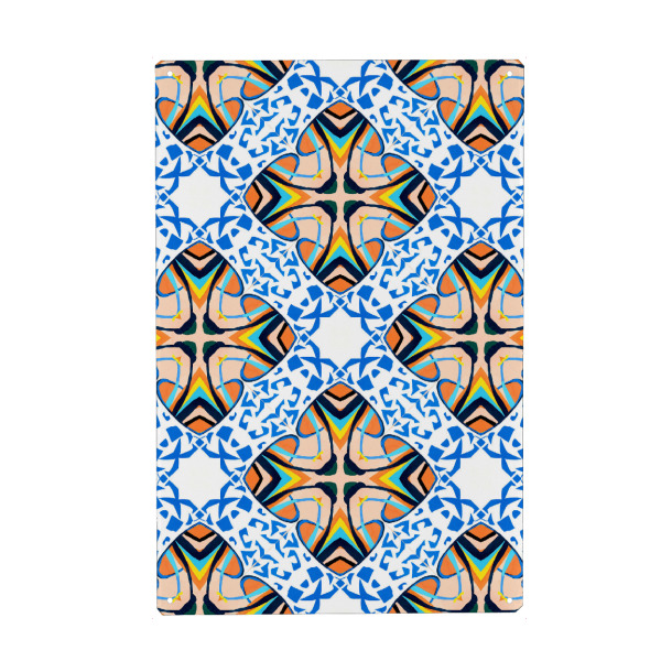 Holzbild "Mediterrane Fliese" artboxONE - Abstrakt,Geometrie