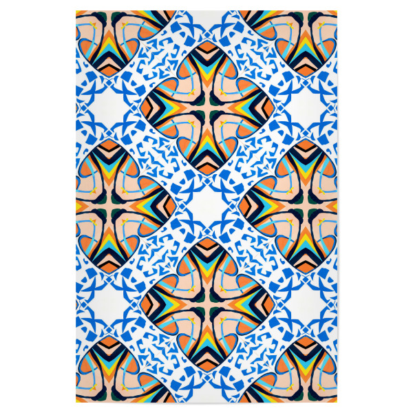 Poster 30x20 cm "Mediterrane Fliese" artboxONE - Abstrakt,Geometrie