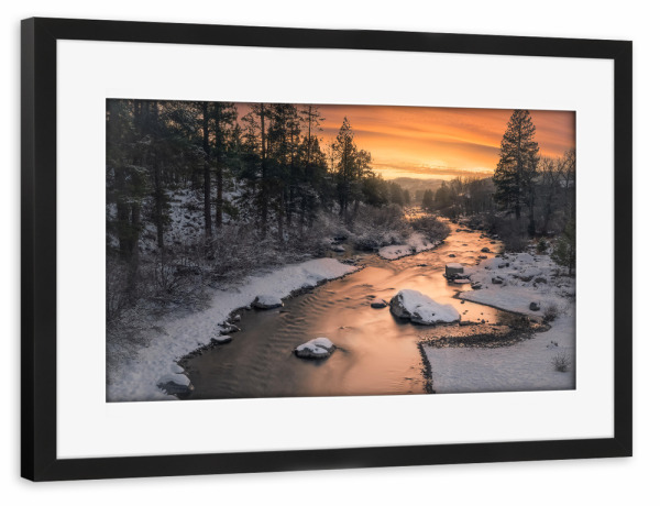 Poster mit Rahmen schwarz "Truckee" artboxONE - Natur,Reise,Reise / Länder