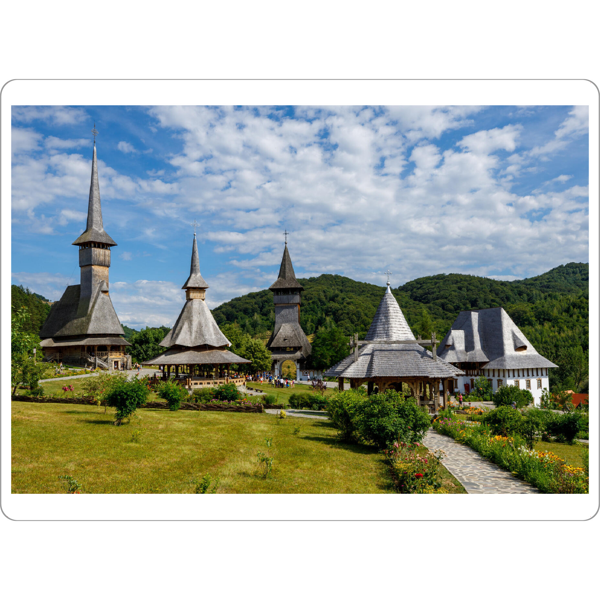 Tischset "Barsana in Rumänien" artboxONE - Architektur - Barsana,Kloster,Rumänien,Maramures,Religion,Glaube,Holzkirche - Bild barsana