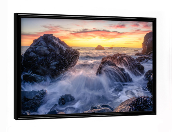 Poster mit schwarzem Rahmen "Goldener Muir" artboxONE - Natur,Reise,Reise / Strand und Meer,Reise / Länder,Für Mama