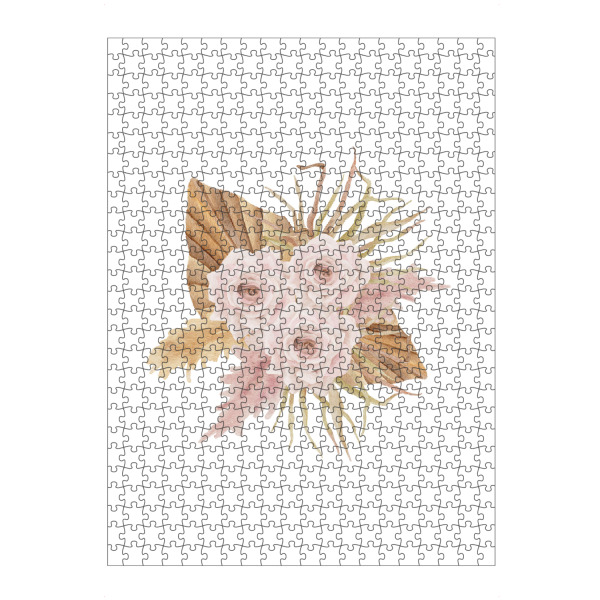 artboxONE Puzzle "Rose Hochzeitsstrauß Aquarell" artboxONE - Floral