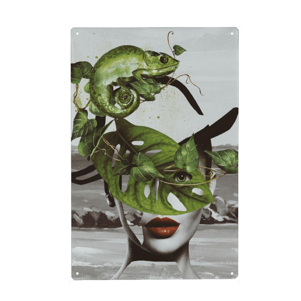 Metall Poster "Die Tochter der Natur" artboxONE - Natur,Floral,Abstrakt