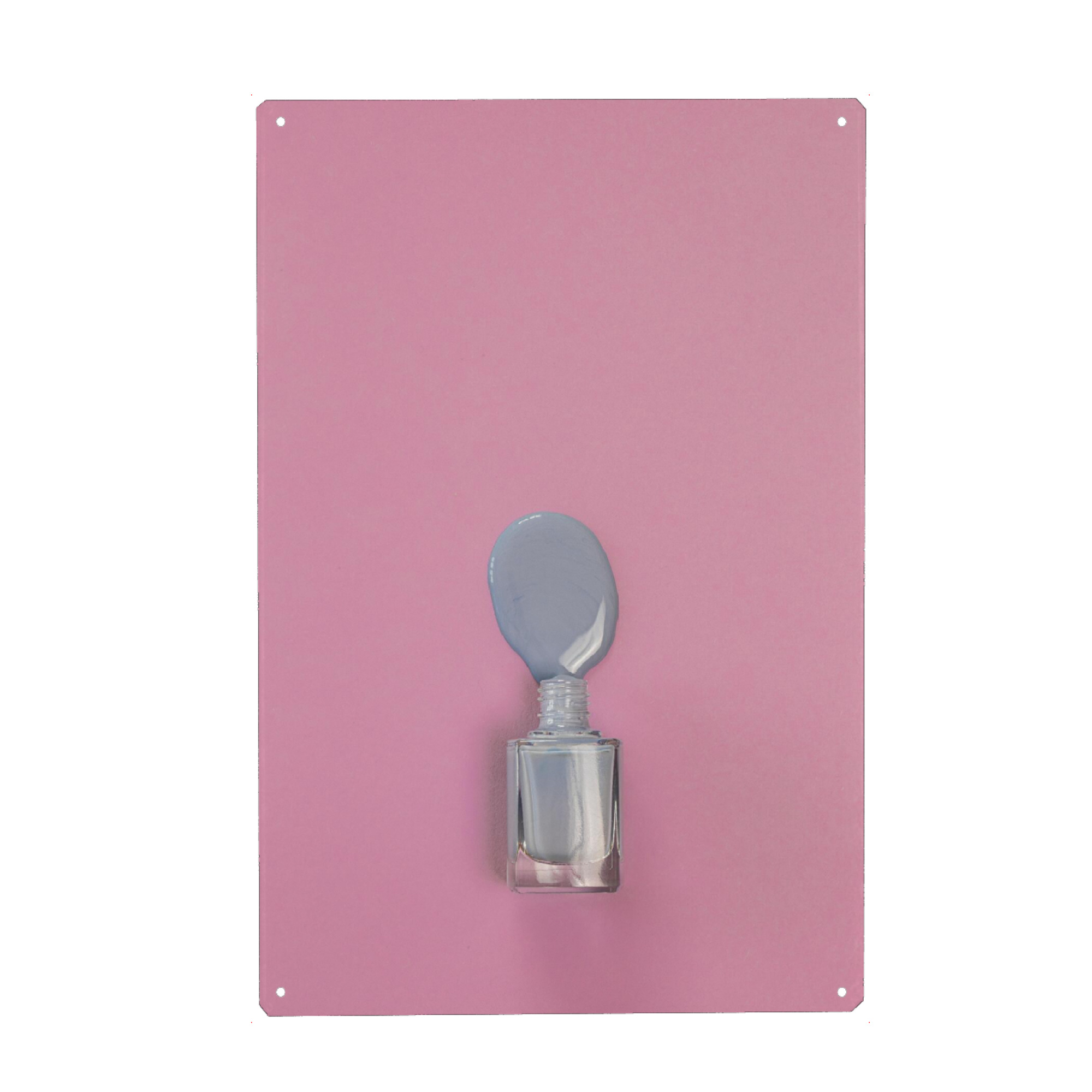 Metall Poster "Nagellack lila rosa" artboxONE - Fashion