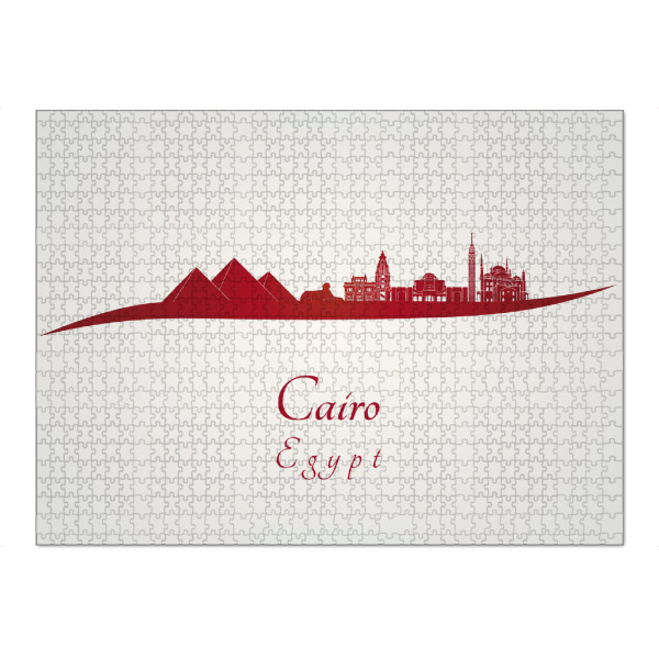 Puzzle Ravensburger "Skyline von Kairo in Rot" artboxONE - Städte,Architektur