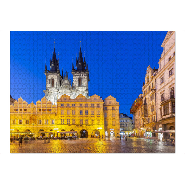 Puzzle Ravensburger "Blaue Stunde an der Teynkirche" artboxONE - Architektur,Städte / Prag
