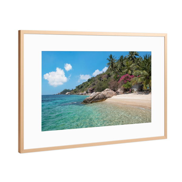 Poster mit Rahmen Kupfer "Koh Tao-Strand" artboxONE - Natur,Reise,Reise / Strand und Meer,Reise / Asien,Reise / Länder