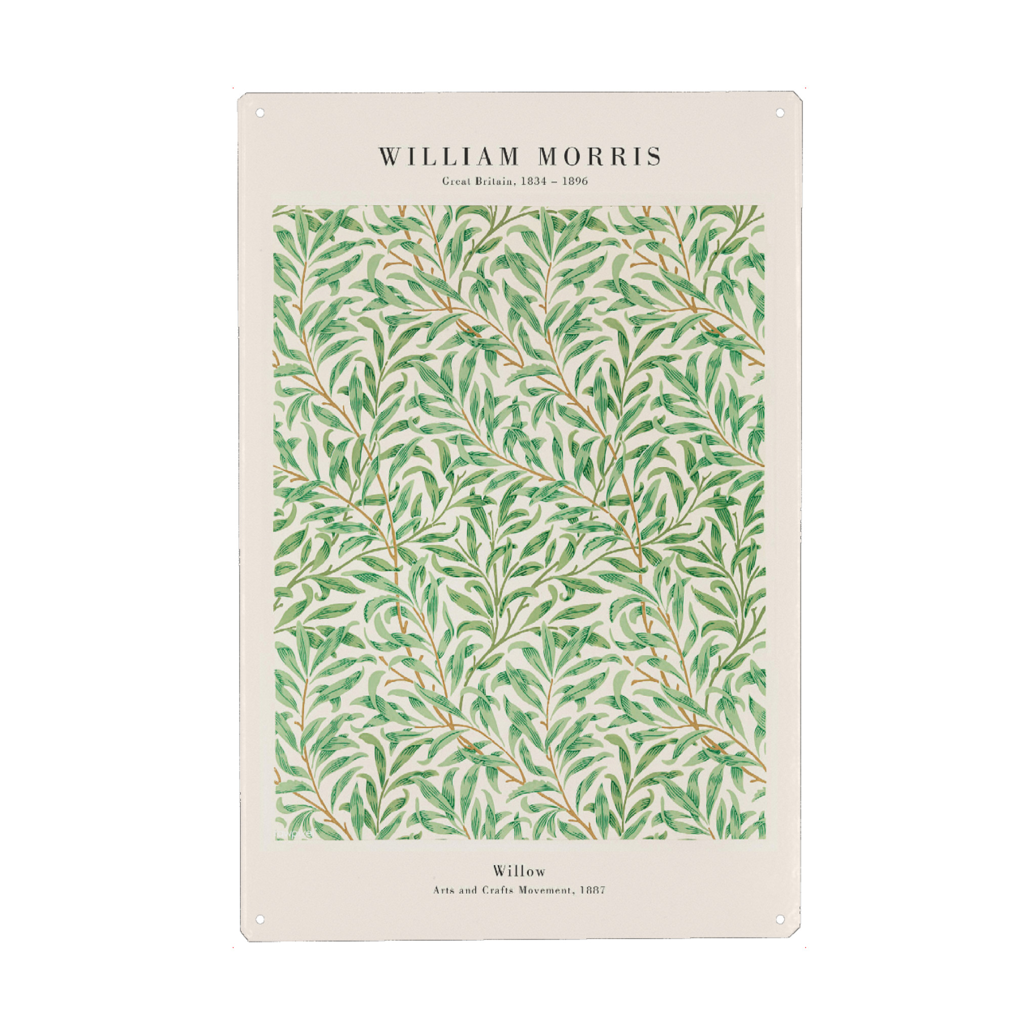 Holzbild "William Morris - Willow" artboxONE - Natur,Floral