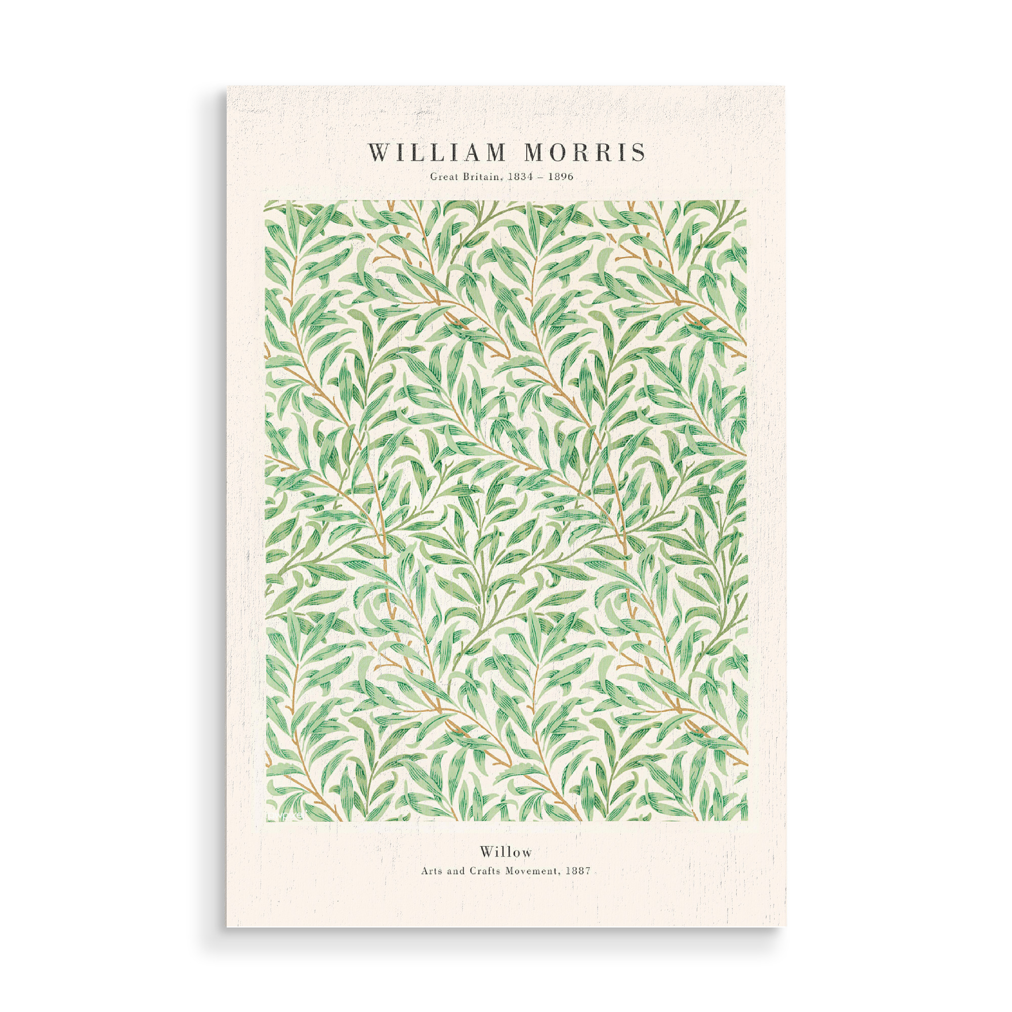 Holzbild "William Morris - Willow" artboxONE - Natur,Floral