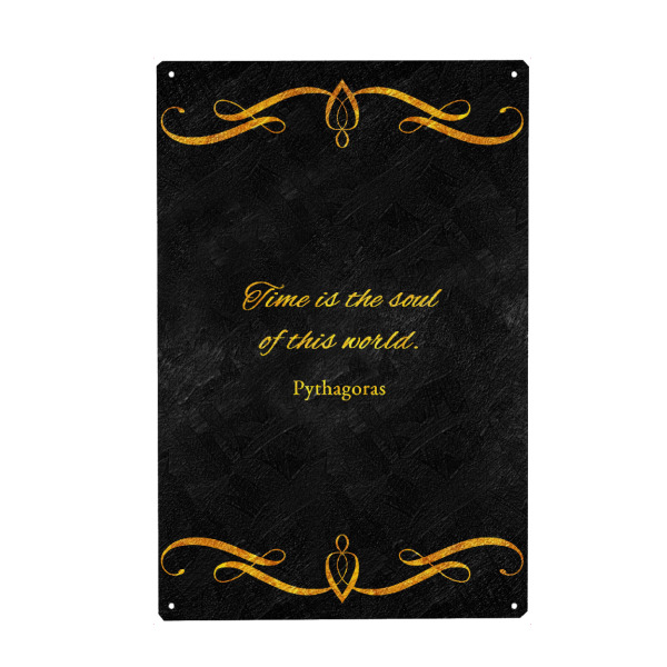 Holzbild "Zeit Seele" artboxONE - Typografie