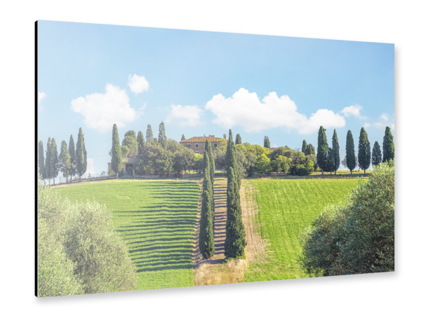 Alu-Dibond "Toskana-Landschaft" 30x20 cm artboxONE