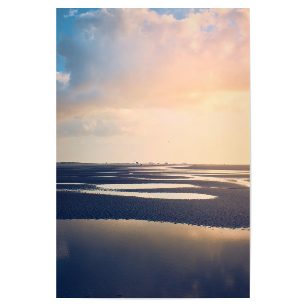 Poster 30x20 cm "Sonnenuntergang Sankt Peter Ording" artboxONE - Natur,Reise / Strand und Meer
