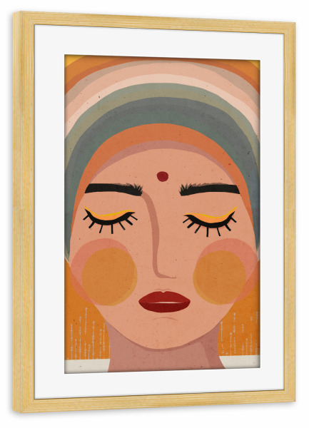 Poster mit Rahmen kiefer "Shakti" artboxONE - Menschen,Für Mama