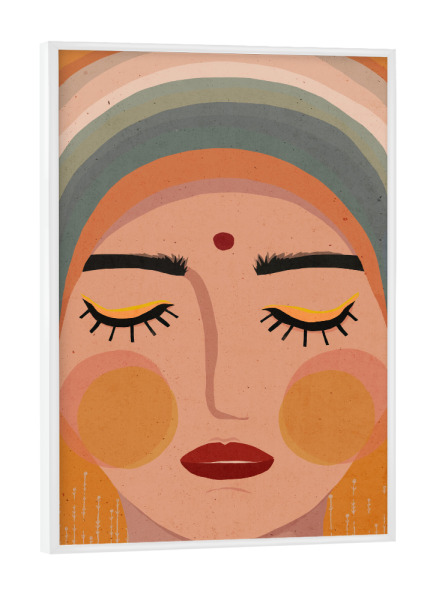 Poster mit weißem Rahmen "Shakti" artboxONE - Menschen,Für Mama