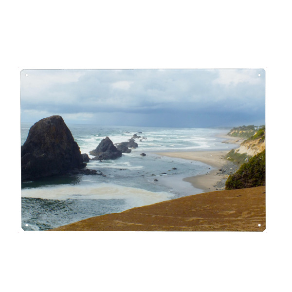 Metall Poster "Seal Rock" artboxONE - Natur,Reise,Reise / Strand und Meer,Reise / Länder