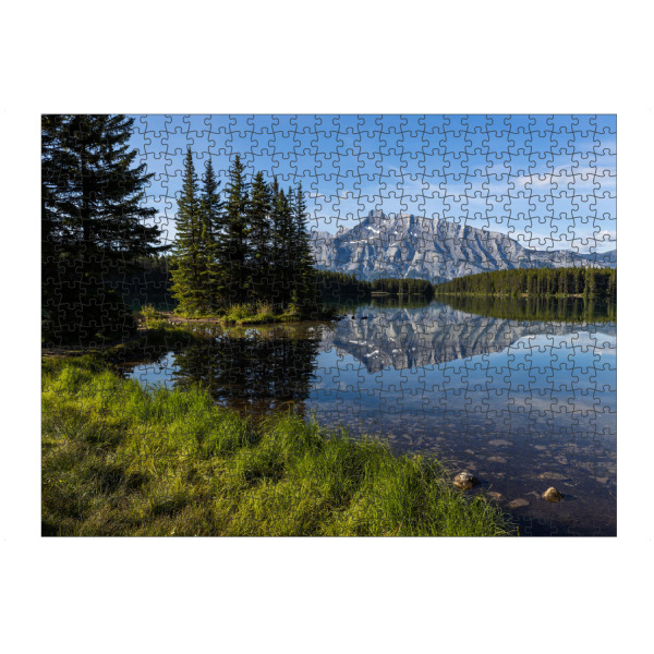 Puzzle Ravensburger "Two Jack Lake in Kanada" artboxONE - Natur,Reise - Two jack lake,Kanada,See,Rocky mountains,Landschaft,Natur,Bergsee,Banff