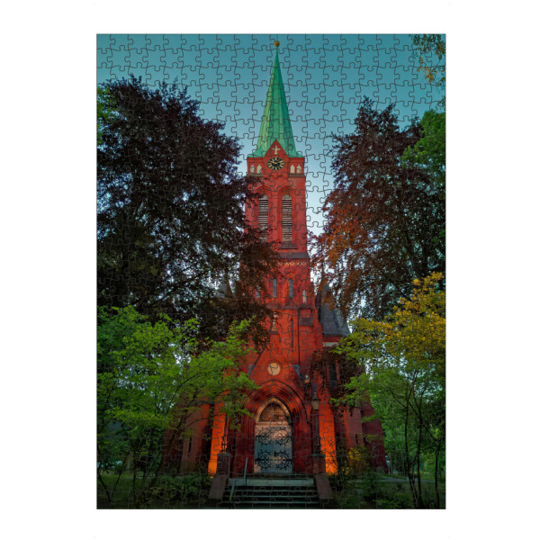 artboxONE Puzzle "Erlöserkirche HH-Lohbrügge, west" artboxONE - Städte,Städte / Hamburg,Reise,Architektur,Reise / Länder