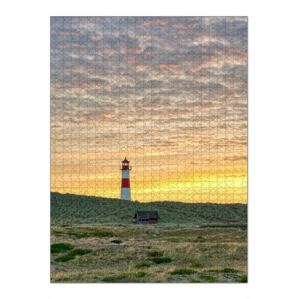 Puzzle Ravensburger "Leuchtturm List-Ost Sylt" artboxONE - Reise,Architektur,Reise / Strand und Meer