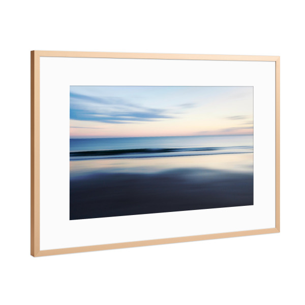 Poster mit Rahmen Kupfer "Calmness at the sea" artboxONE - Natur,Reise,Abstrakt,Reise / Strand und Meer