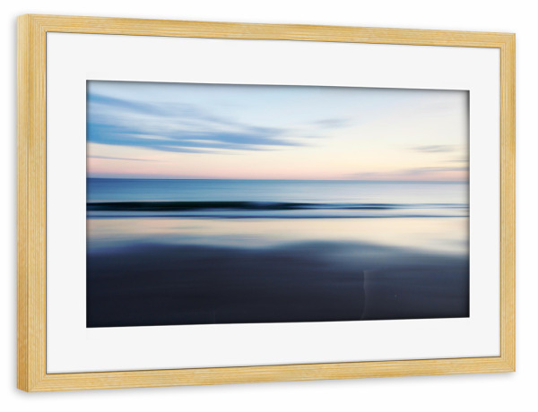 Poster mit Rahmen kiefer "Calmness at the sea" artboxONE - Natur,Reise,Abstrakt,Reise / Strand und Meer