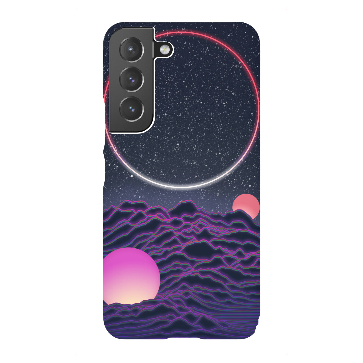 Samsung Galaxy "Neon-Mondlandschaft" Premium-Case Handyhülle artboxONE