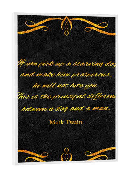 Poster mit weißem Rahmen "Dankbarkeit Typo" artboxONE - Typografie