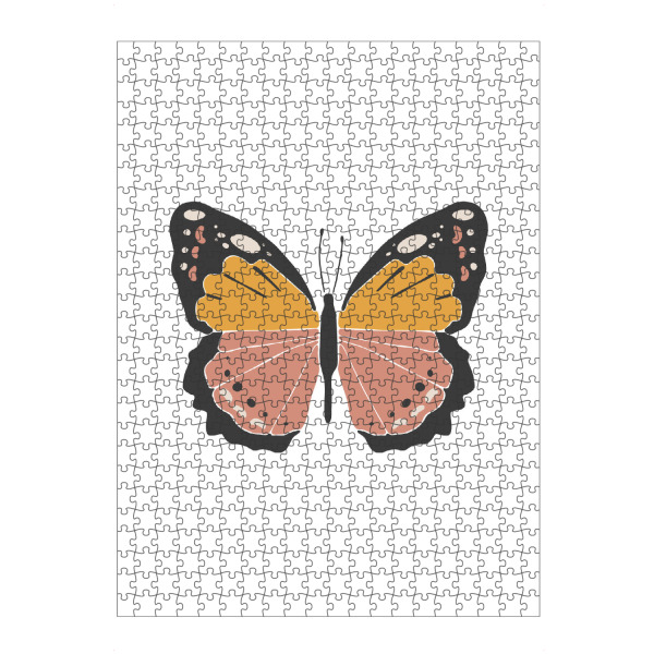 artboxONE Puzzle "Sommerschmetterling" artboxONE - Tiere - Schmetterling,Insekt,Tier,Sommer,Frühling,Boho,Abstrakt,Orange - Bild schmetterling