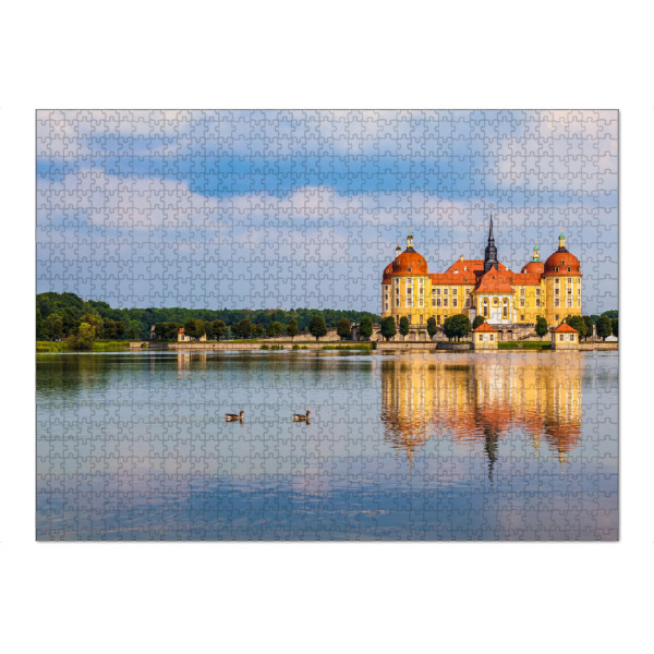 Puzzle Ravensburger "Schloss Moritzburg bei Dresden" artboxONE - Natur,Reise,Architektur