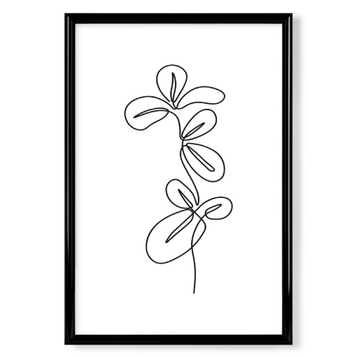 One line plant botanical