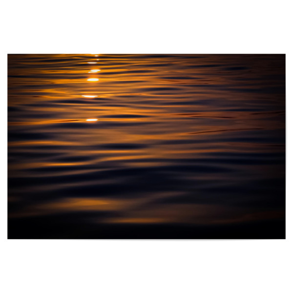 Poster "Goldene Wasseroberfläche" artboxONE - Natur,Reise,Reise / Strand und Meer