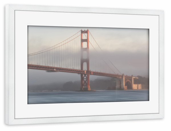 Poster mit Rahmen weiß "Südturm" artboxONE - Städte,Reise,Architektur,Reise / Länder,Städte / San Francisco