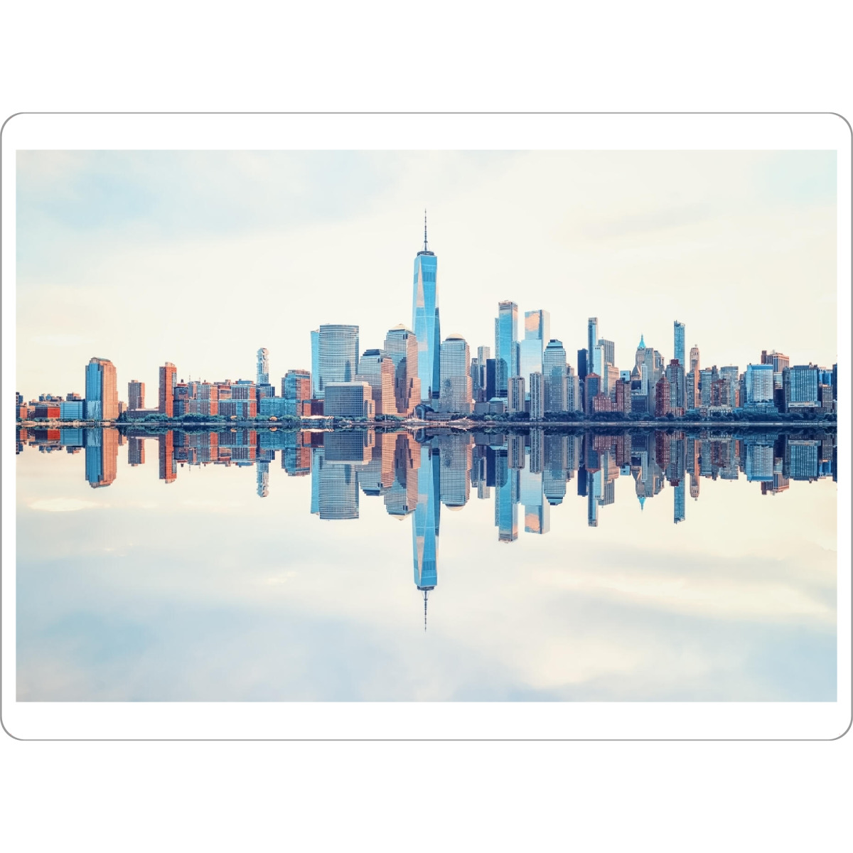 Tischset "Manhattan-Spiegelung" artboxONE - Städte,Städte / New York,Reise,Architektur,Reise / Länder