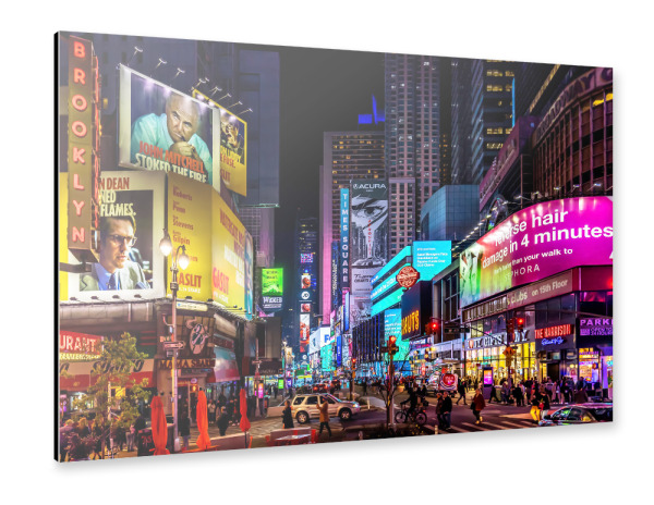 Alu-Dibond "Times Square bei Nacht" 30x20 cm artboxONE